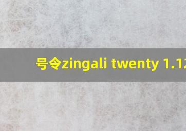 号令zingali twenty 1.12